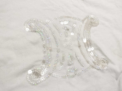 CELINE Triomphe Large Logo Sequin T-Shirt