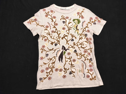 Christian Dior Linen CD Bee Back Logo T-Shirt with Current Dior Tag