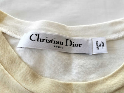 Christian Dior current tag Christian Dior linen CD bee back logo linen T-shirt