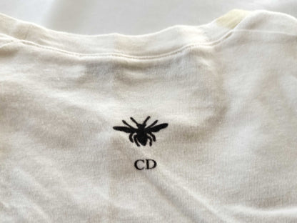 Christian Dior current tag Christian Dior linen CD bee back logo linen T-shirt