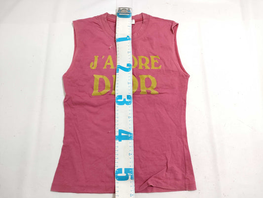 Dior Galliano-era tank top with Christian Dior logo