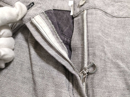 Christian Dior Galliano-era denim pants with D logo hardware