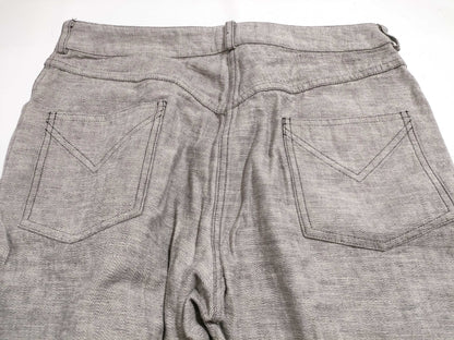 Christian Dior Galliano-era denim pants with D logo hardware