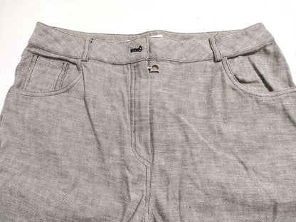 Christian Dior Galliano-era denim pants with D logo hardware