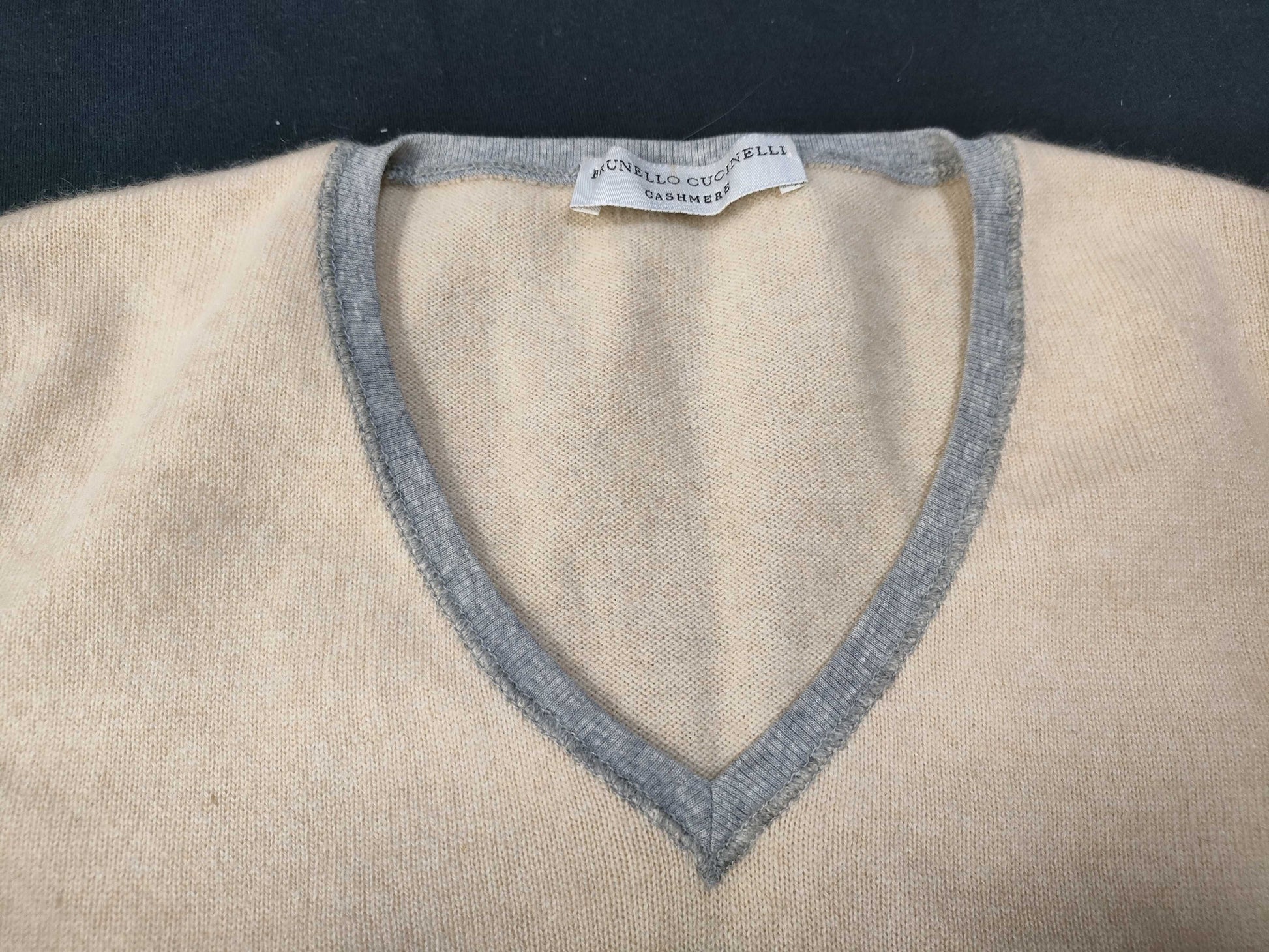 Men's Cashmere Brunello Cucinelli Short Sleeve Knit Top, Size L