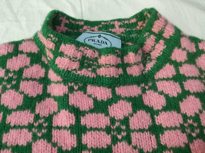 PRADA Triangle Logo Prada Knit Raf Simons Top