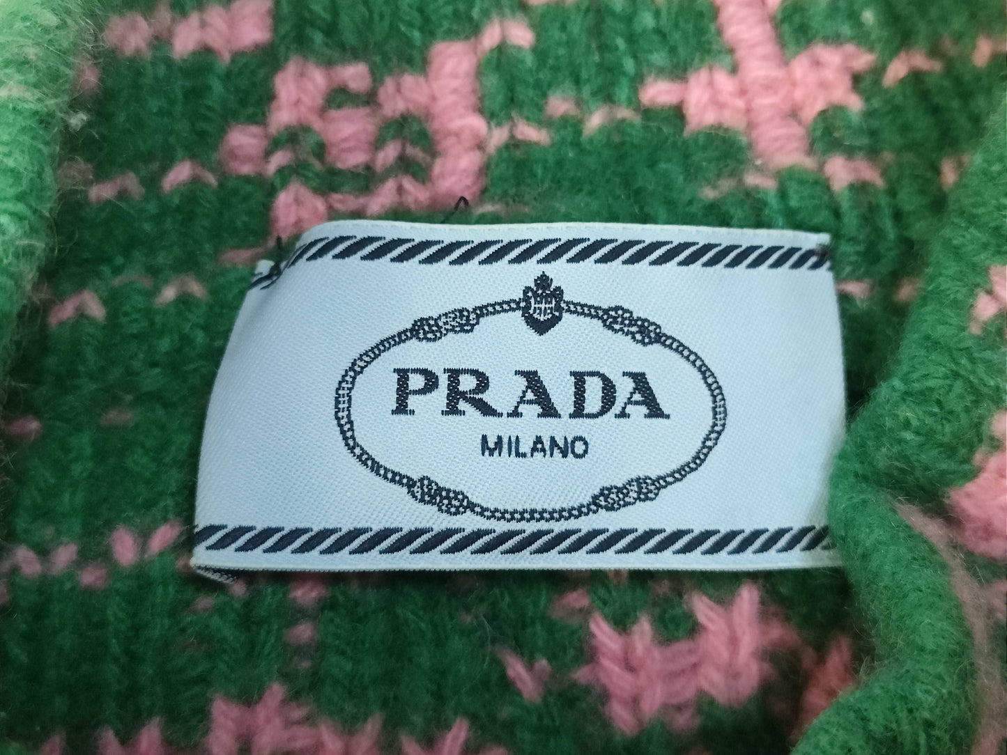 PRADA Triangle Logo Prada Knit Raf Simons Top