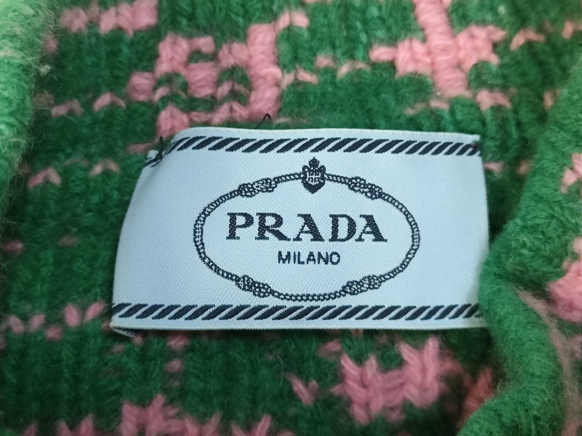 PRADA Triangle Logo Prada Knit Raf Simons Top