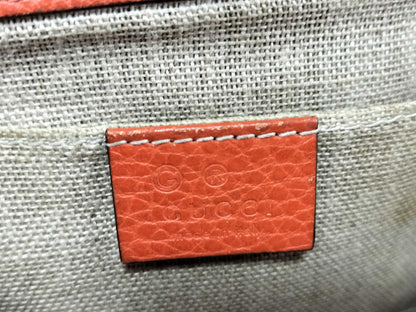 GUCCI Interlocking G Leather Chain Shoulder Bag