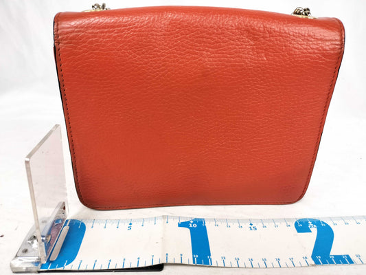 GUCCI Interlocking G Leather Chain Shoulder Bag