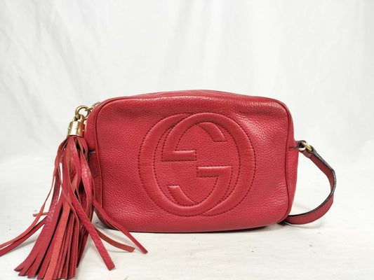 GUCCI Soho Camera Bag with Fringe Shoulder Bag