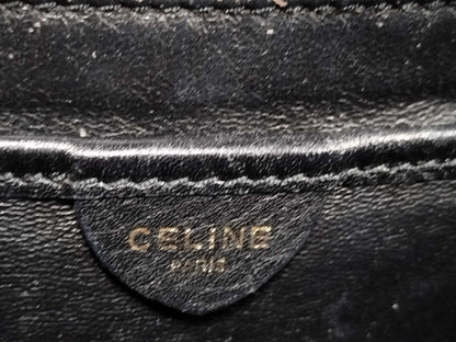 CELINE Gancini Chain Black Handbag