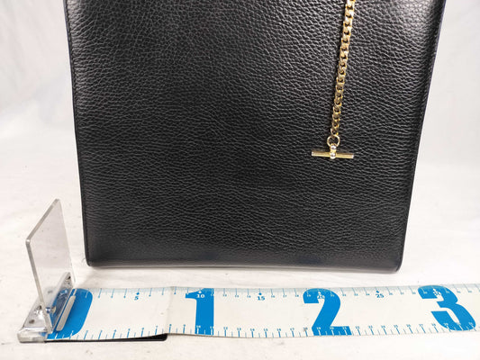CELINE Gancini Chain Black Handbag