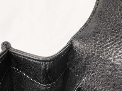 CELINE Gancini Chain Black Handbag
