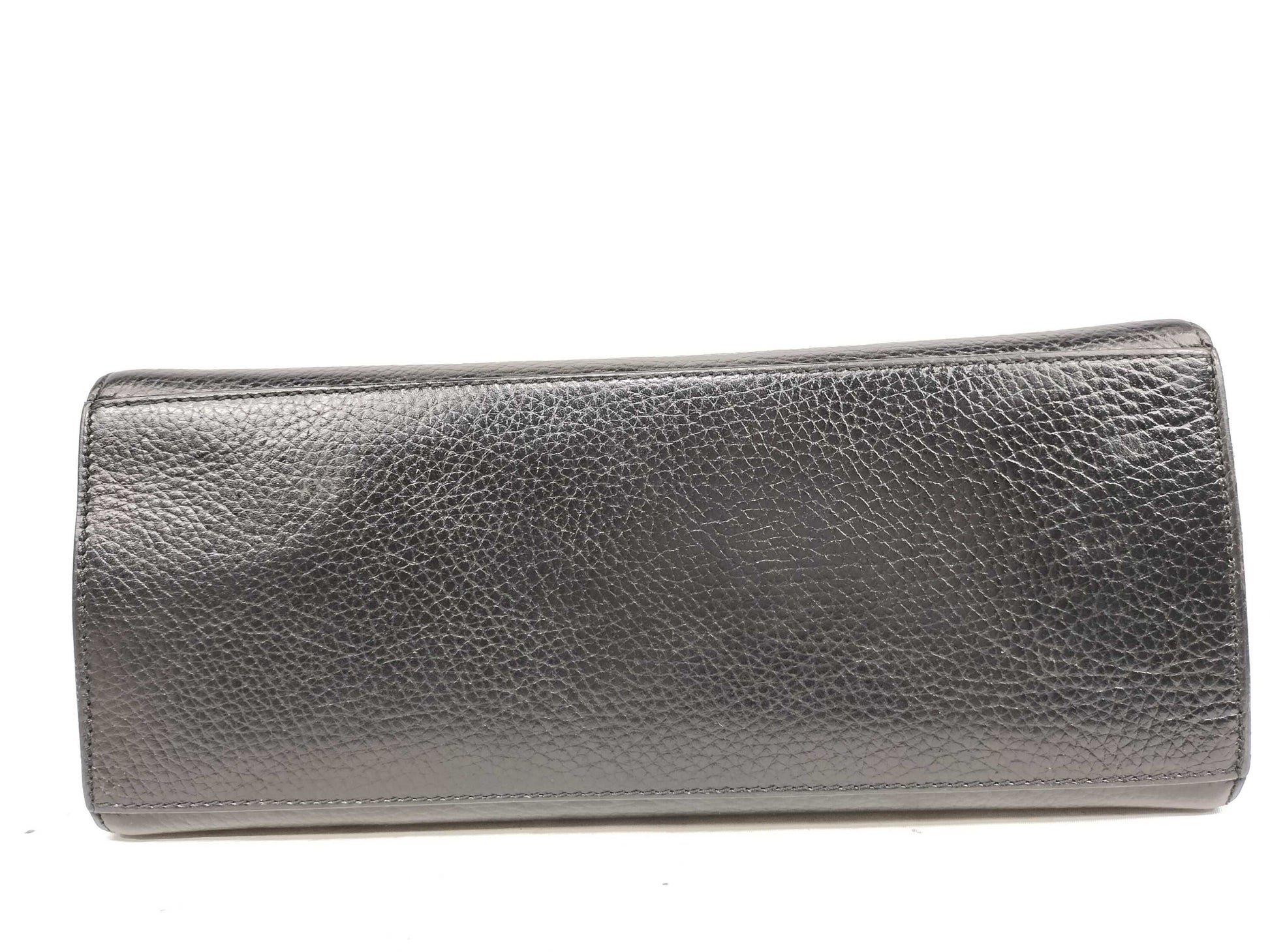 CELINE Gancini Chain Black Handbag