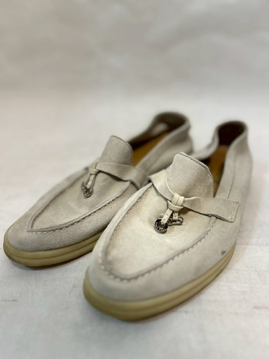 Loro Piana Leather Luxury Driving Shoes Loafers Leather Shoes Size 36 1/2 Loafers