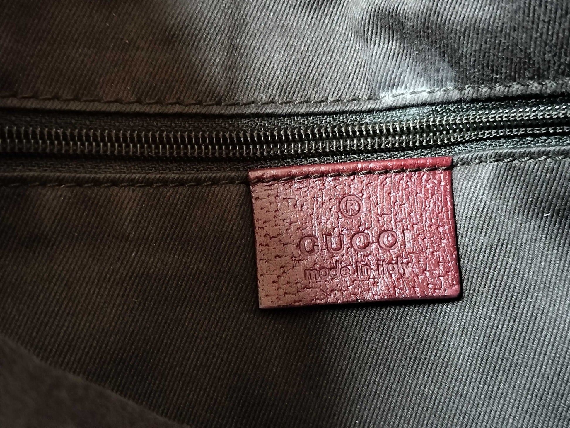 GUCCI GG Canvas Shoulder Bag 113013 Beige/Wine Red W30cm Shoulder Bag
