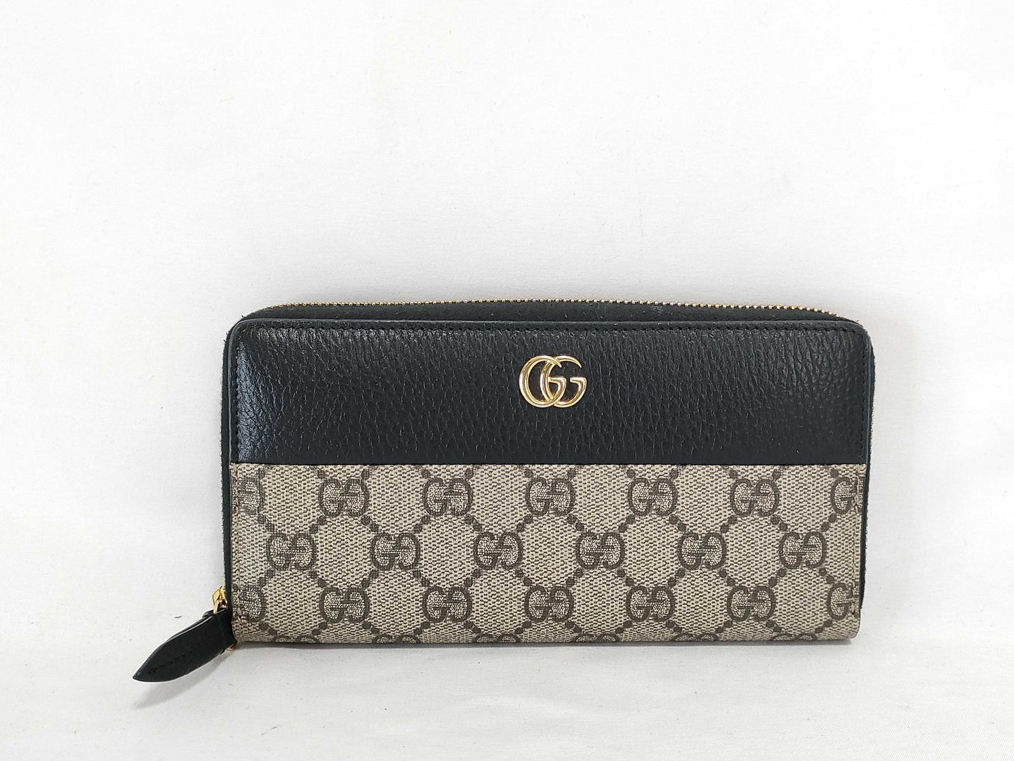 GUCCI GG Supreme Round Zip Long Wallet GG Supreme 456117 Wallet
