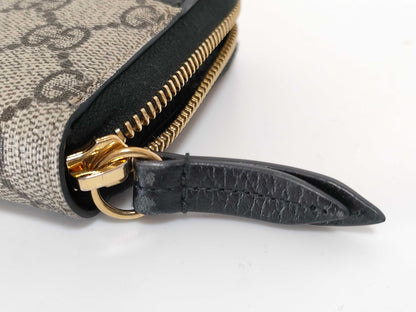 GUCCI GG Supreme Round Zip Long Wallet GG Supreme 456117 Wallet
