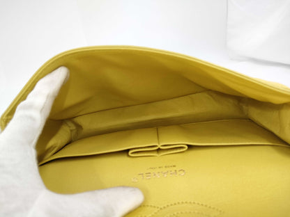 CHANEL Matelasse Chain Shoulder Bag, Yellow, 12846525