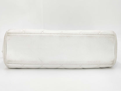CHANEL Matelasse Hand White 2403494 Handbag