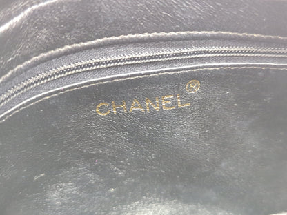 CHANEL Velour Deca Coco Fringe Chain Shoulder Bag Purple