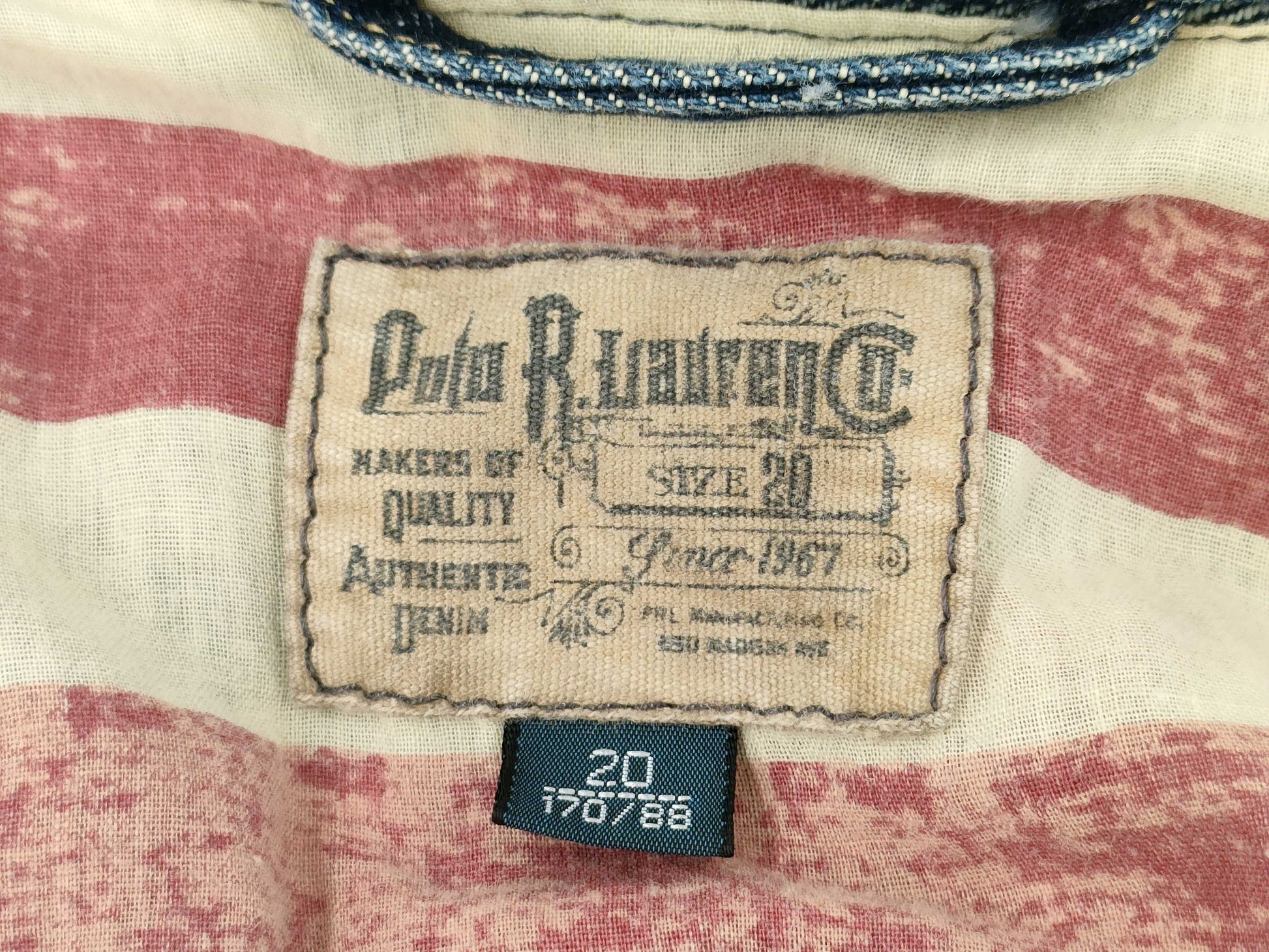 Ralph Lauren denim jacket size 170 jacket
