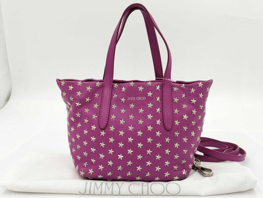 JIMMY CHOO Mini Sarah Studded Leather Handbag