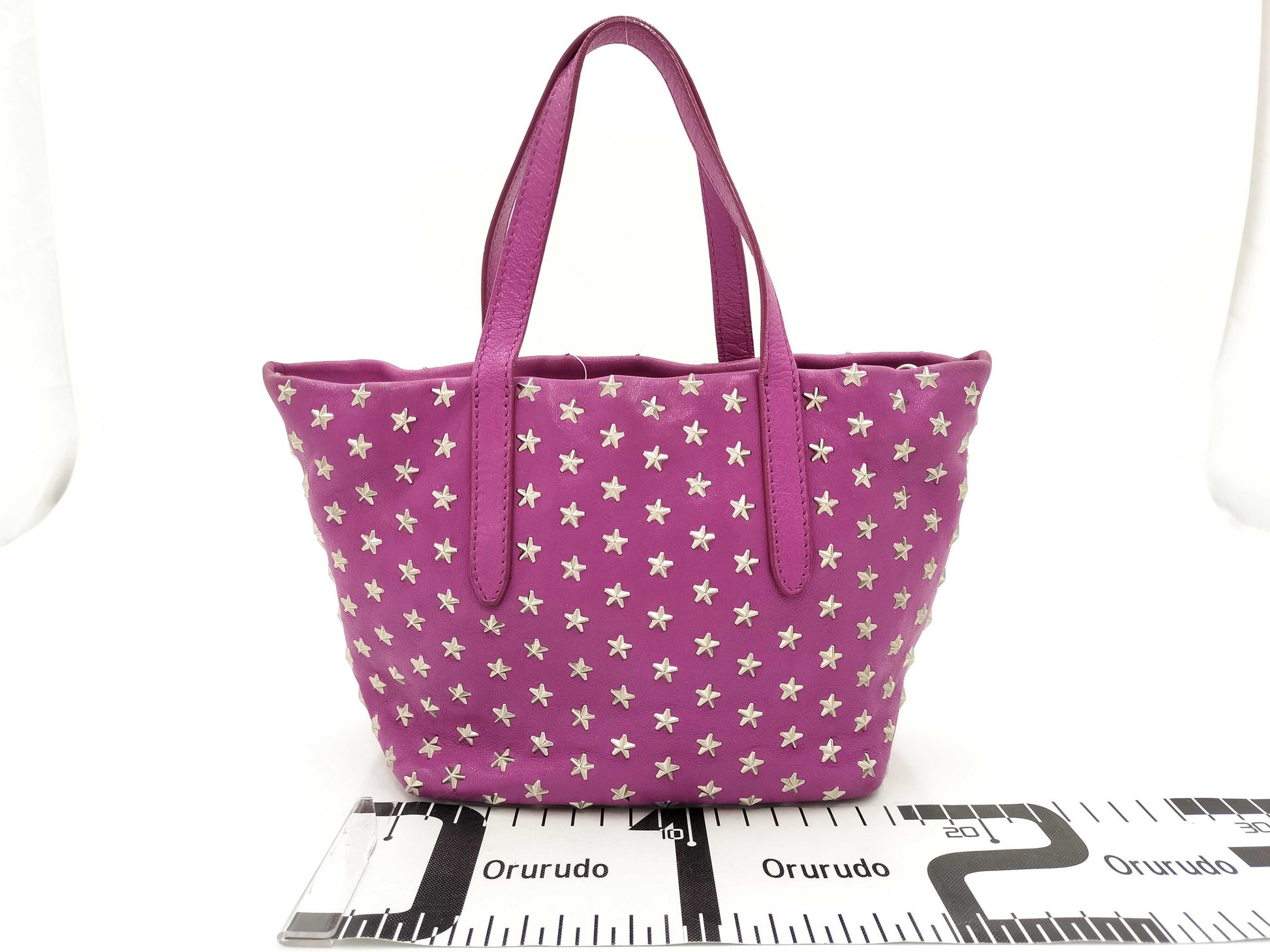 JIMMY CHOO Mini Sarah Studded Leather Handbag