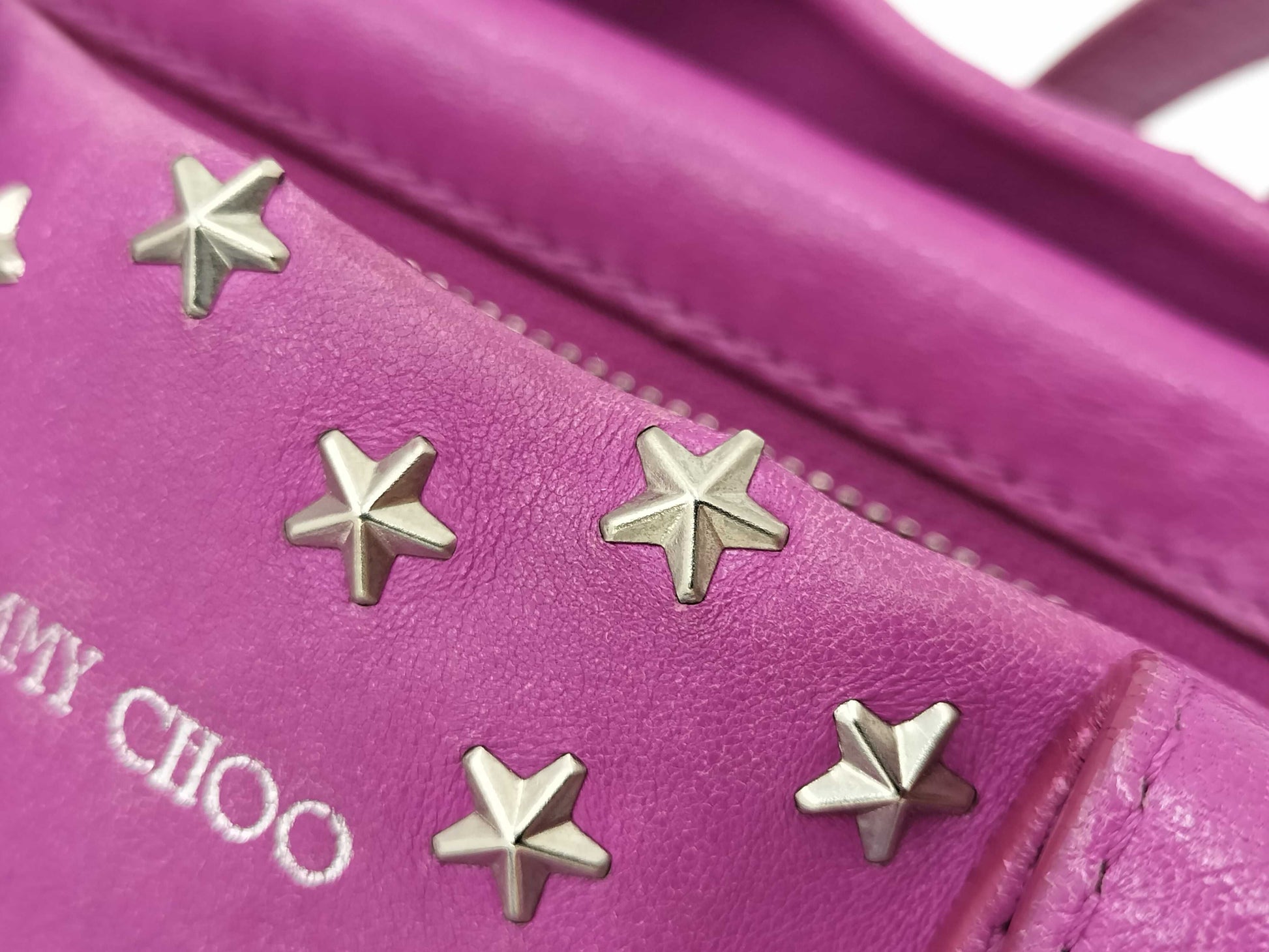 JIMMY CHOO Mini Sarah Studded Leather Handbag