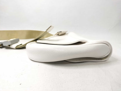 Dior Saddle Bag Leather White Shoulder Bag