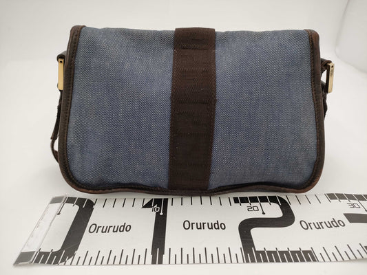 FENDI denim shoulder bag