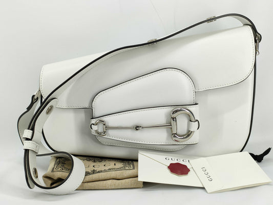 GUCCI Horsebit Hardware Shoulder Bag