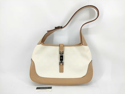 GUCCI Jackie GG pattern shoulder bag