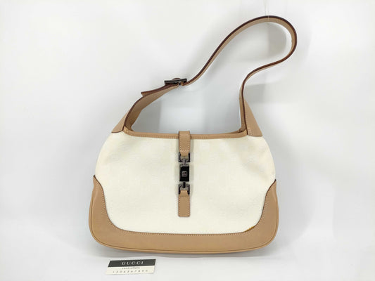 GUCCI Jackie GG pattern shoulder bag