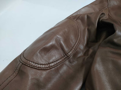Salvatore Ferragamo Gancini Leather Jacket, Lambskin with Gancini Hardware