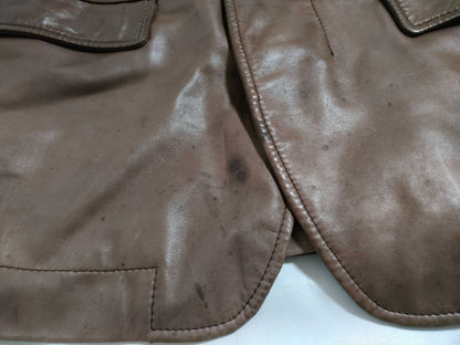 Salvatore Ferragamo Gancini Leather Jacket, Lambskin with Gancini Hardware