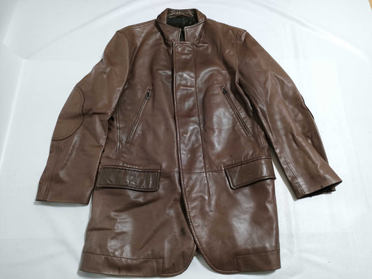 Salvatore Ferragamo Gancini Leather Jacket, Lambskin with Gancini Hardware