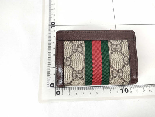 GUCCI GG Supreme Gucci Shealine Compact Folding Wallet
