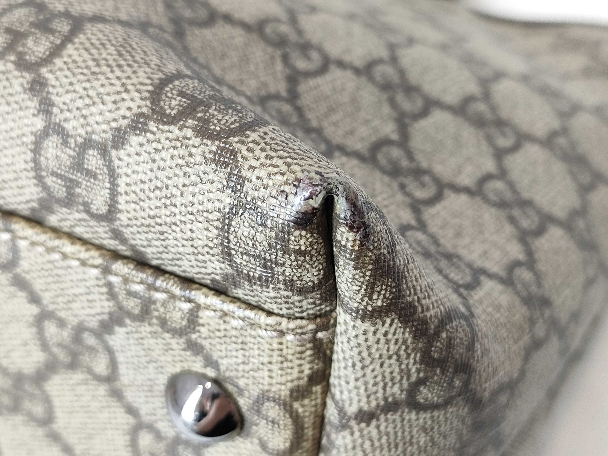 GUCCI GG Supreme Gucci PVC Tote Bag Handbag Shoulder Tote Bag