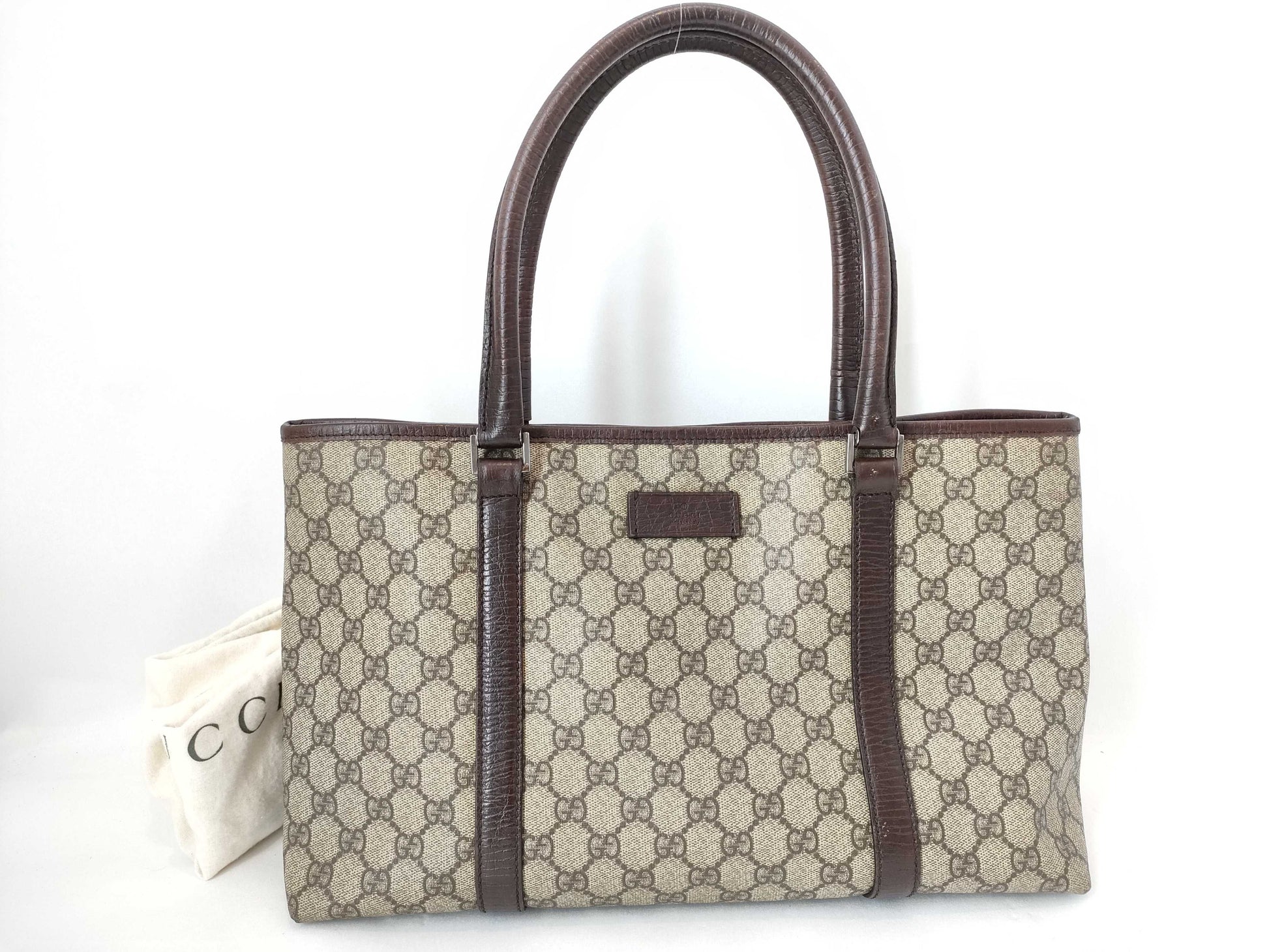 GUCCI GG Supreme Gucci PVC Tote Bag Handbag Shoulder Tote Bag