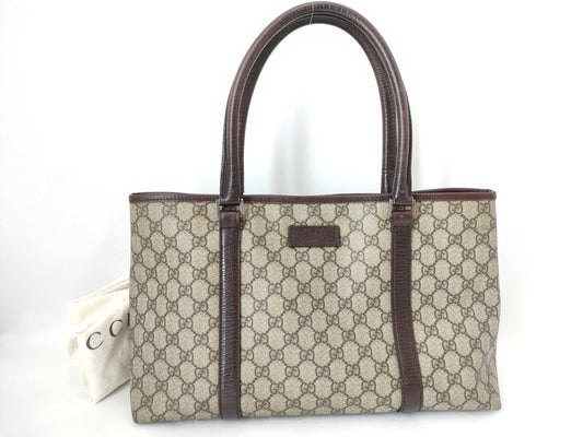 GUCCI GG Supreme Gucci PVC Tote Bag Handbag Shoulder Tote Bag