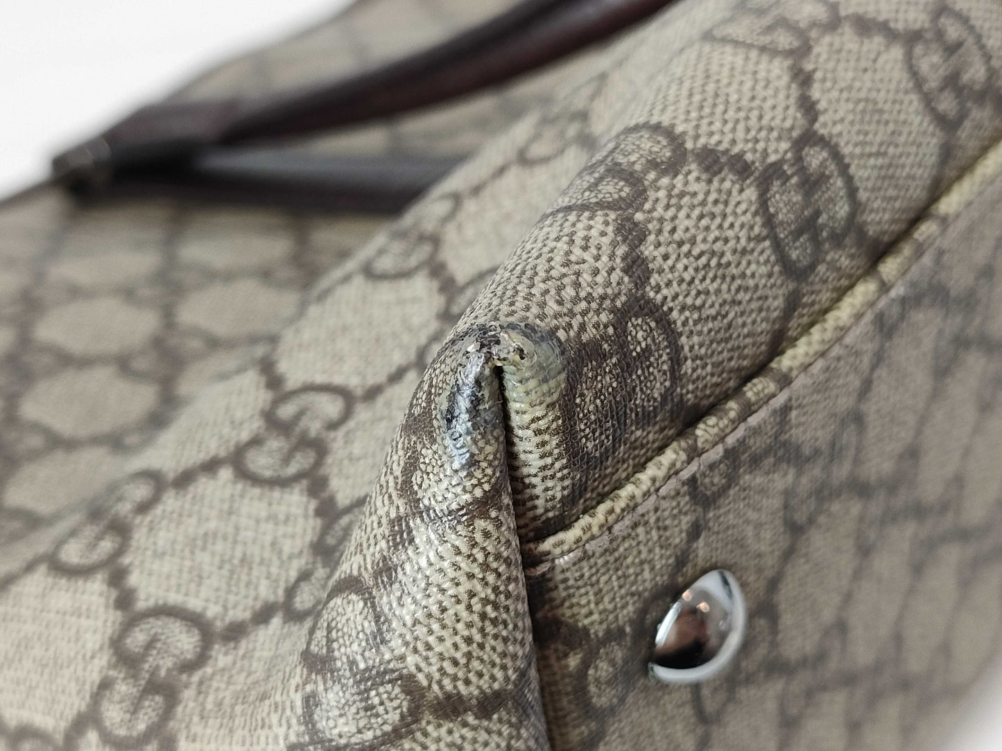 GUCCI GG Supreme Gucci PVC Tote Bag Handbag Shoulder Tote Bag