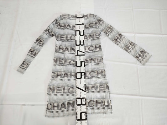 CHANEL Summer Dress Logo 2005 Runway Model Size 36 Dress