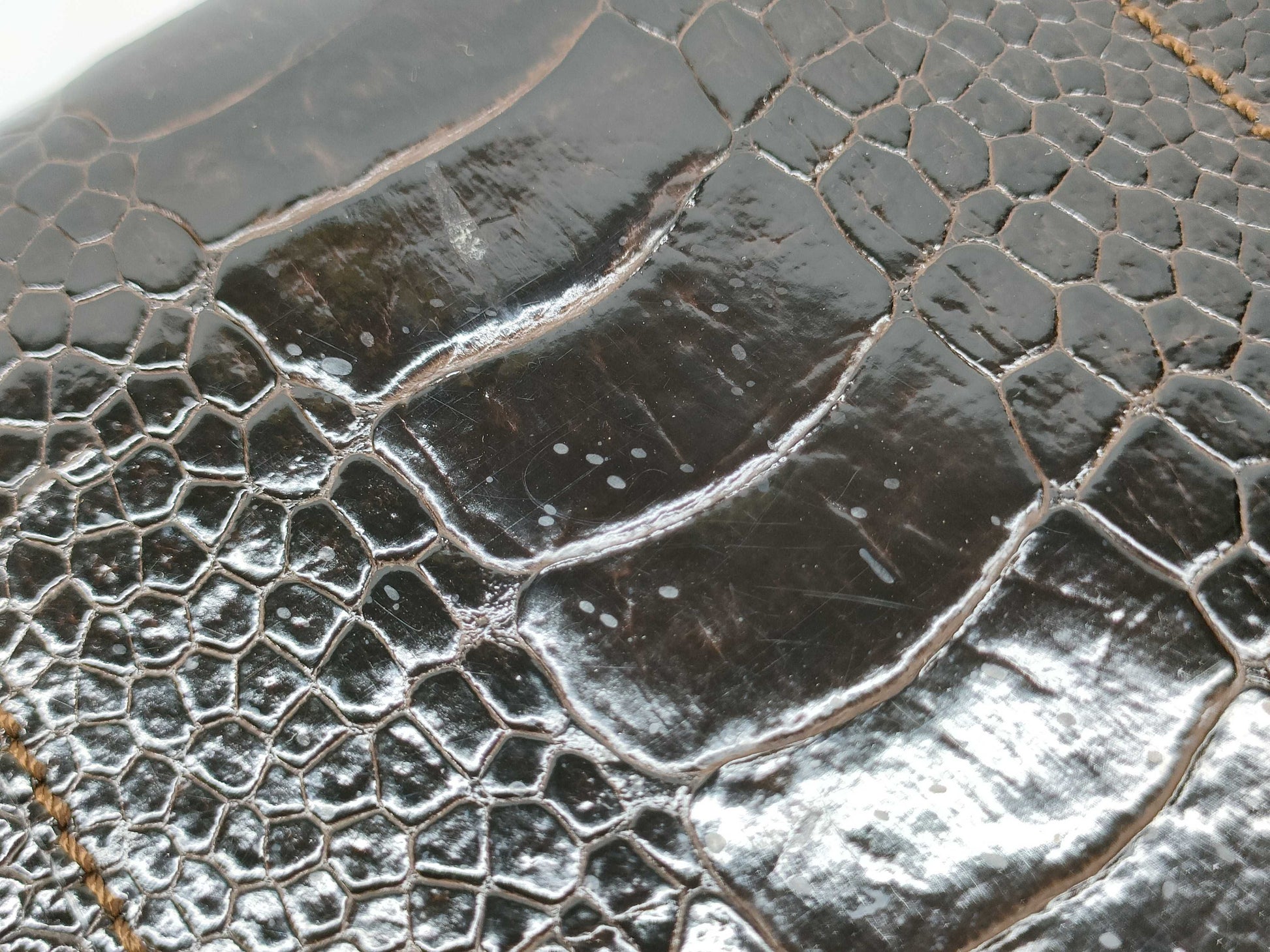 LOEWE Crocodile Handbag Brown Handbag