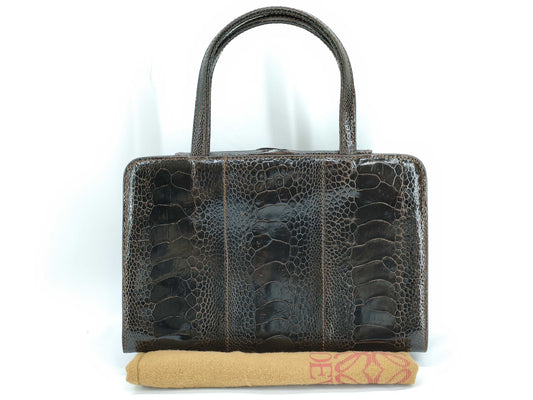 LOEWE Crocodile Handbag Brown Handbag