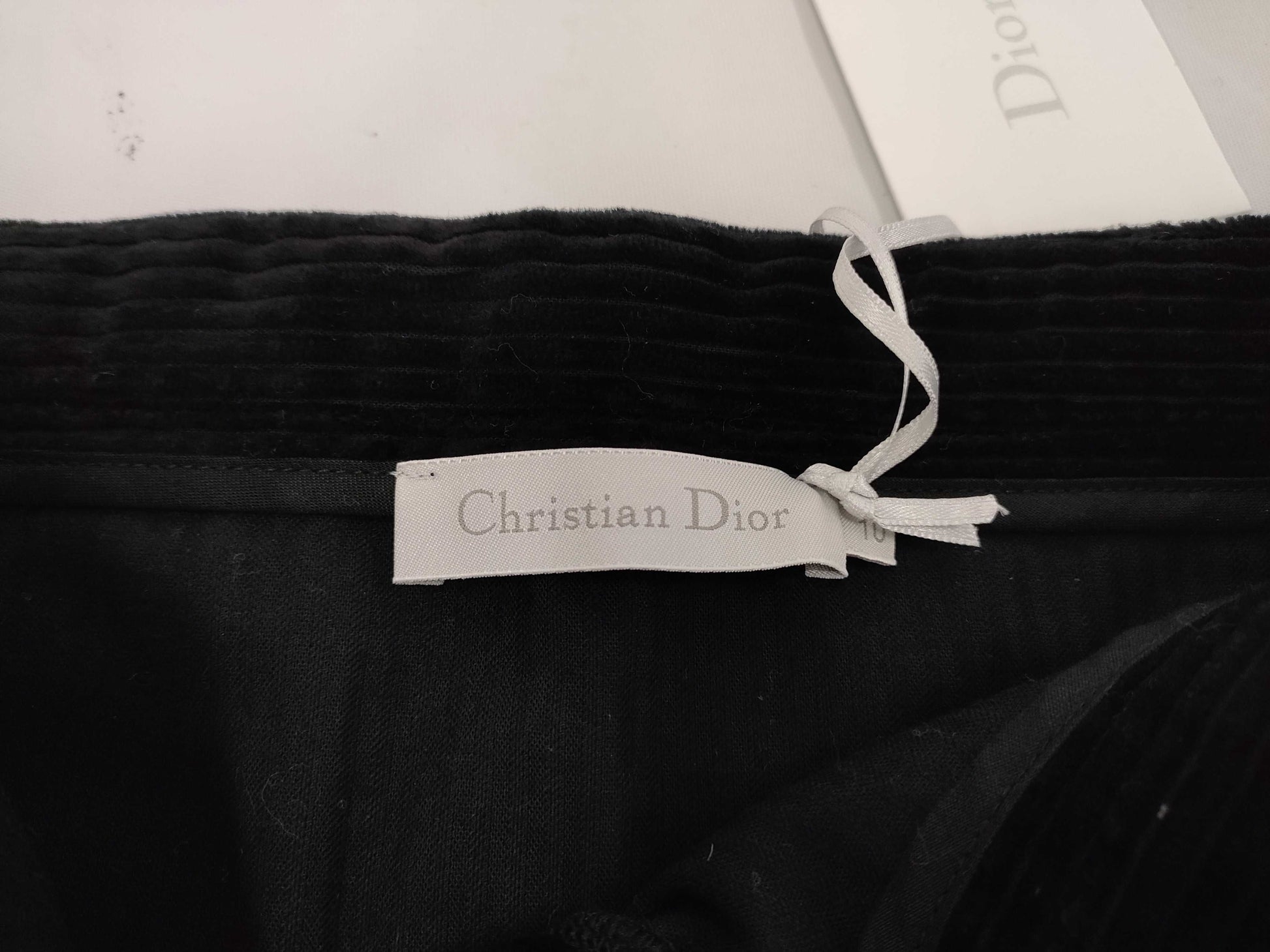 Dior 1WBM11SKTA Cotton Kids Size 10 Black Skirt