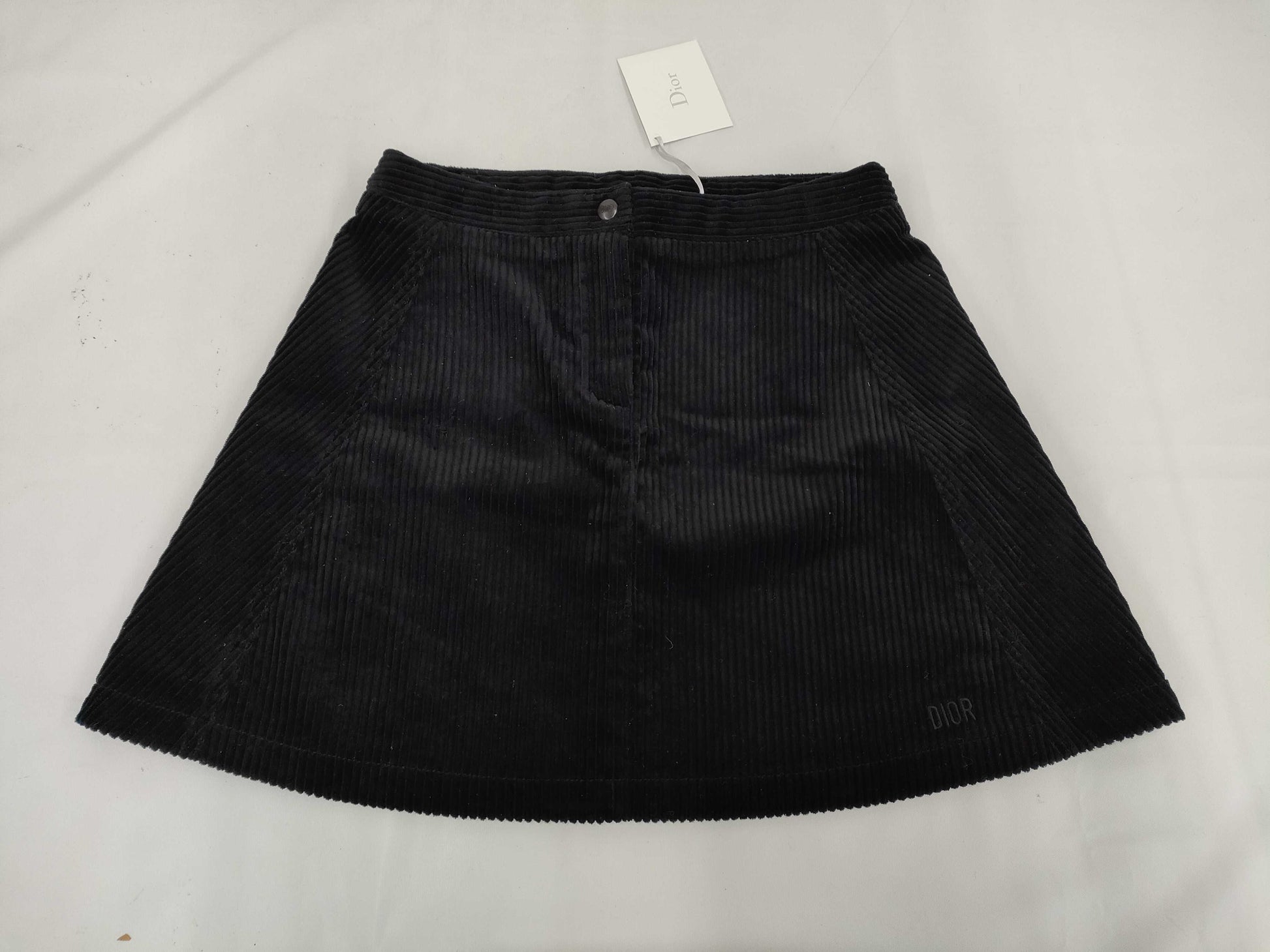 Dior 1WBM11SKTA Cotton Kids Size 10 Black Skirt