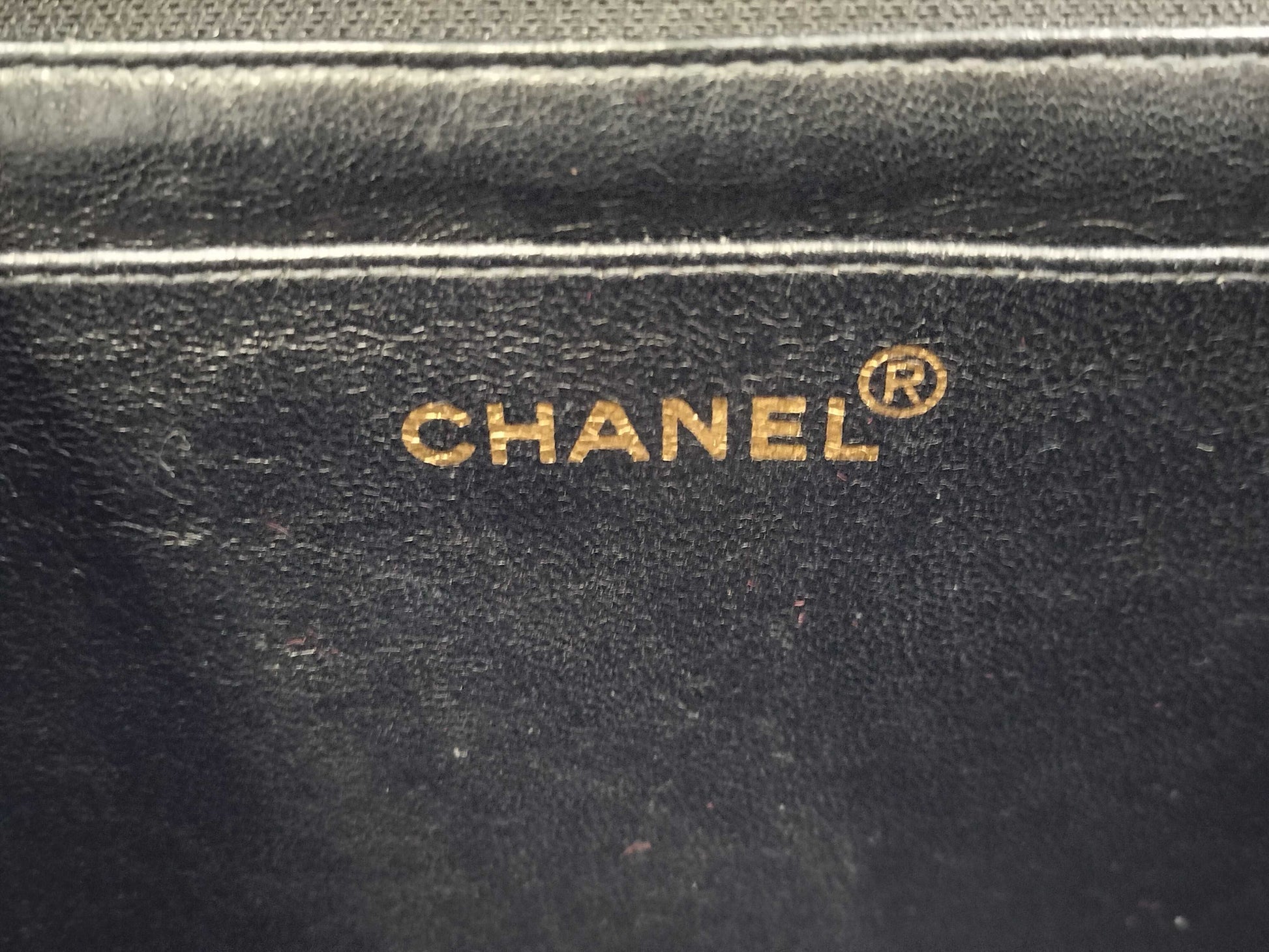 CHANEL Deca Matelasse Chain Shoulder Bag in Black Lambskin