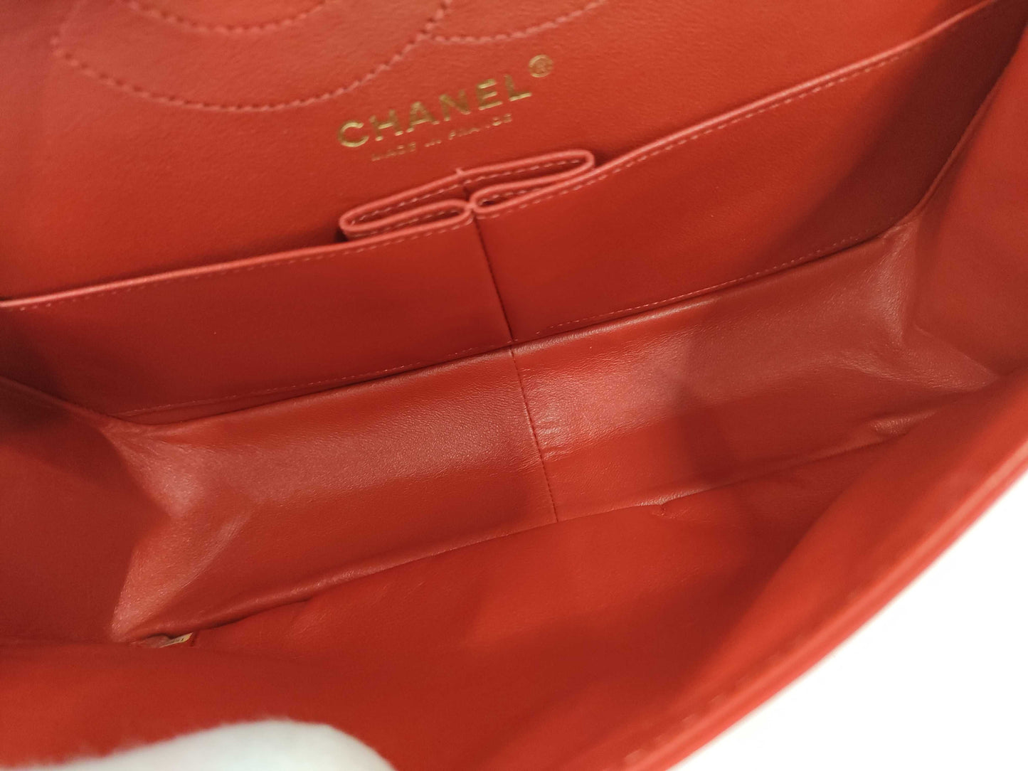 CHANEL 2.55 Matelasse Chain Shoulder Bag, Red